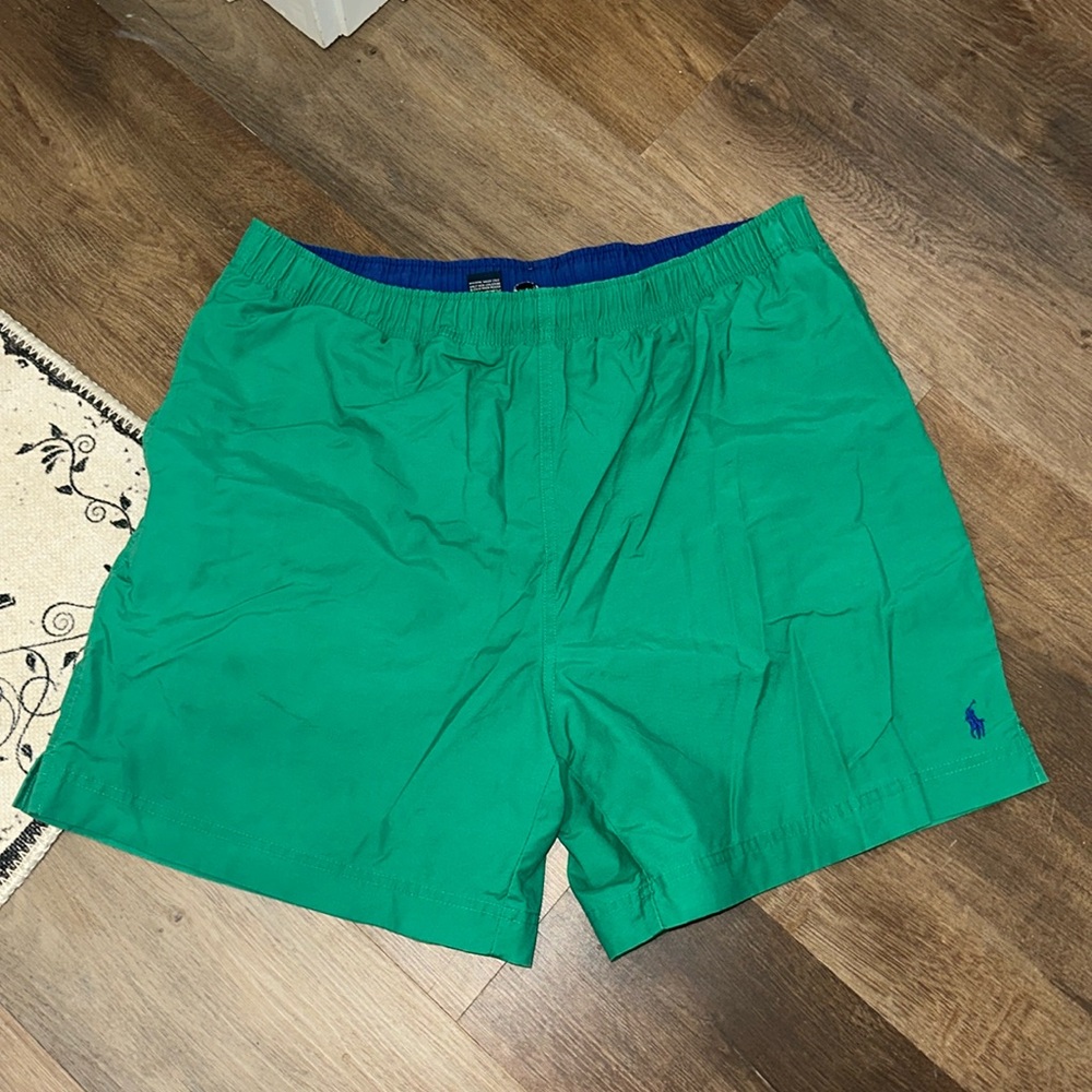 Ralph Lauren Polo Sport Mens Swim Trunks - Green - Size Large